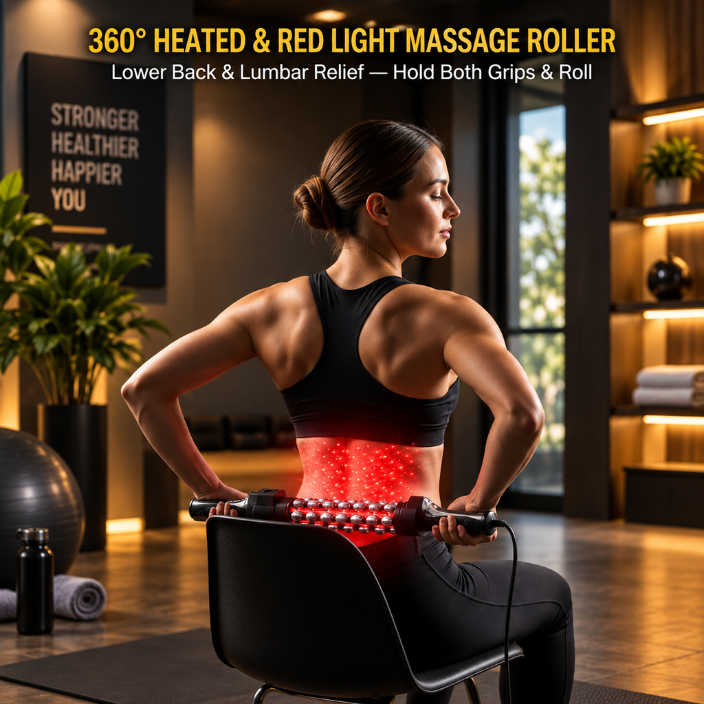 360 Heated & Red Light  Massage Roller
