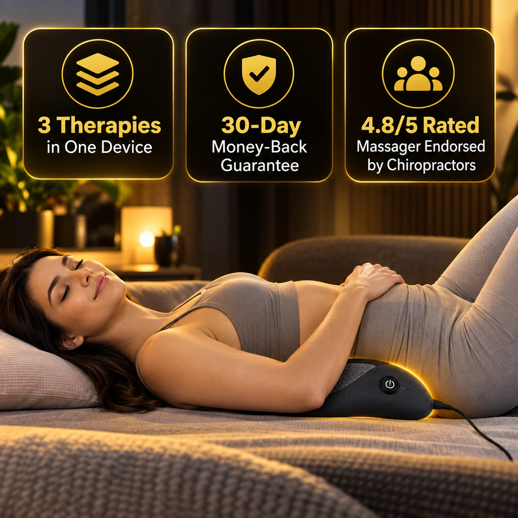 3-in 1 Shiatsu Back Recovery Massager