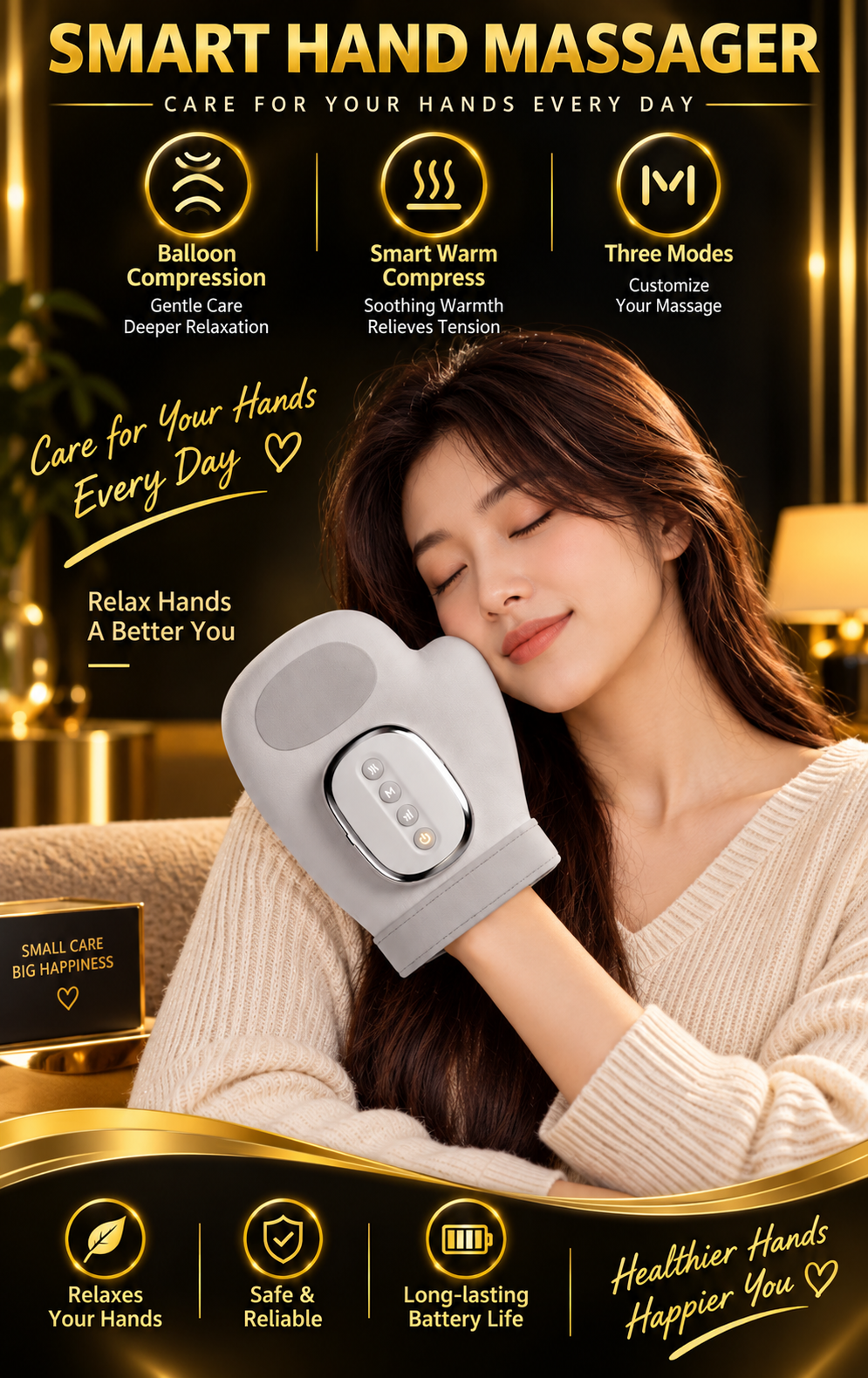 5-Level Air Compression Hand Massager