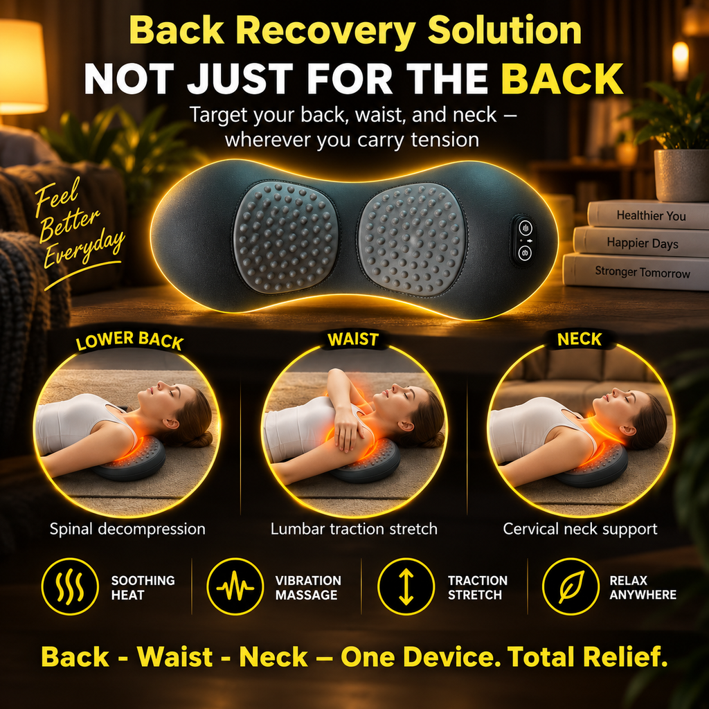 3-in 1 Shiatsu Back Recovery Massager