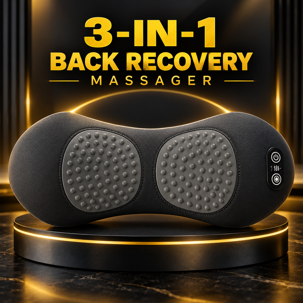 3-in 1 Shiatsu Back Recovery Massager