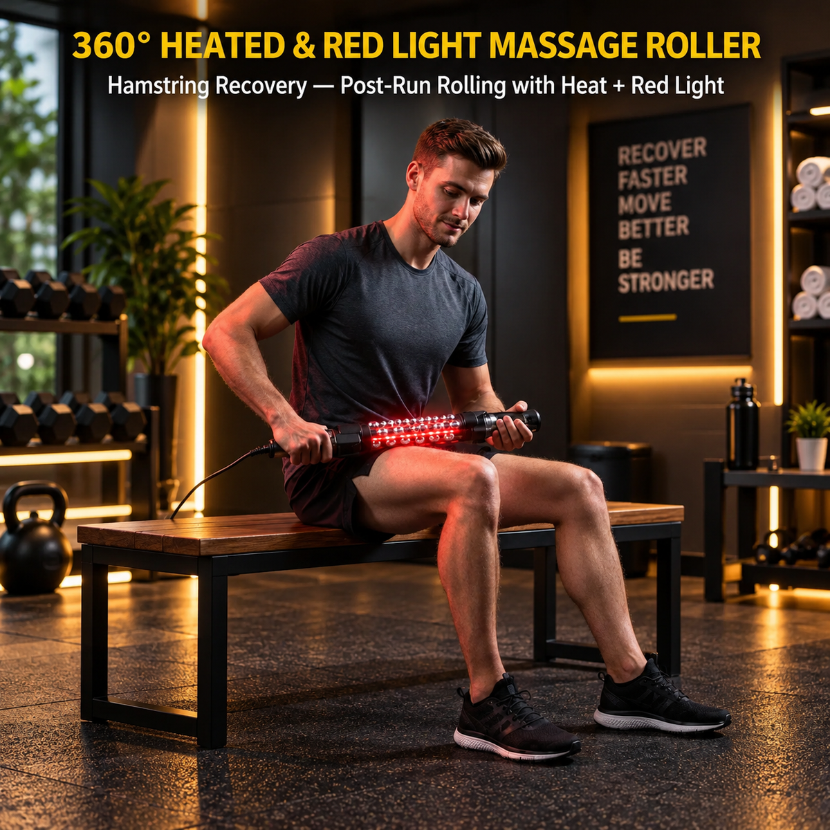 360 Heated & Red Light  Massage Roller