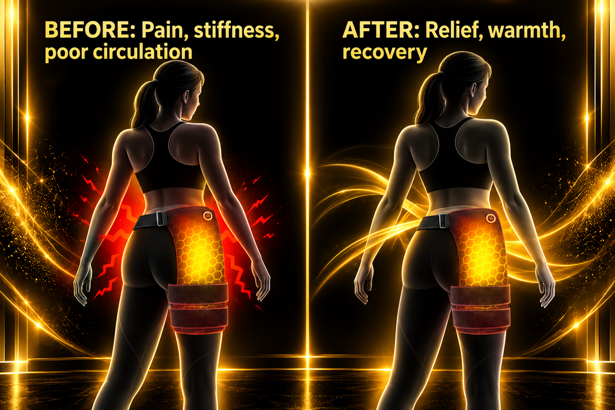 Cordless Heated Hip & Lower Back Recovery