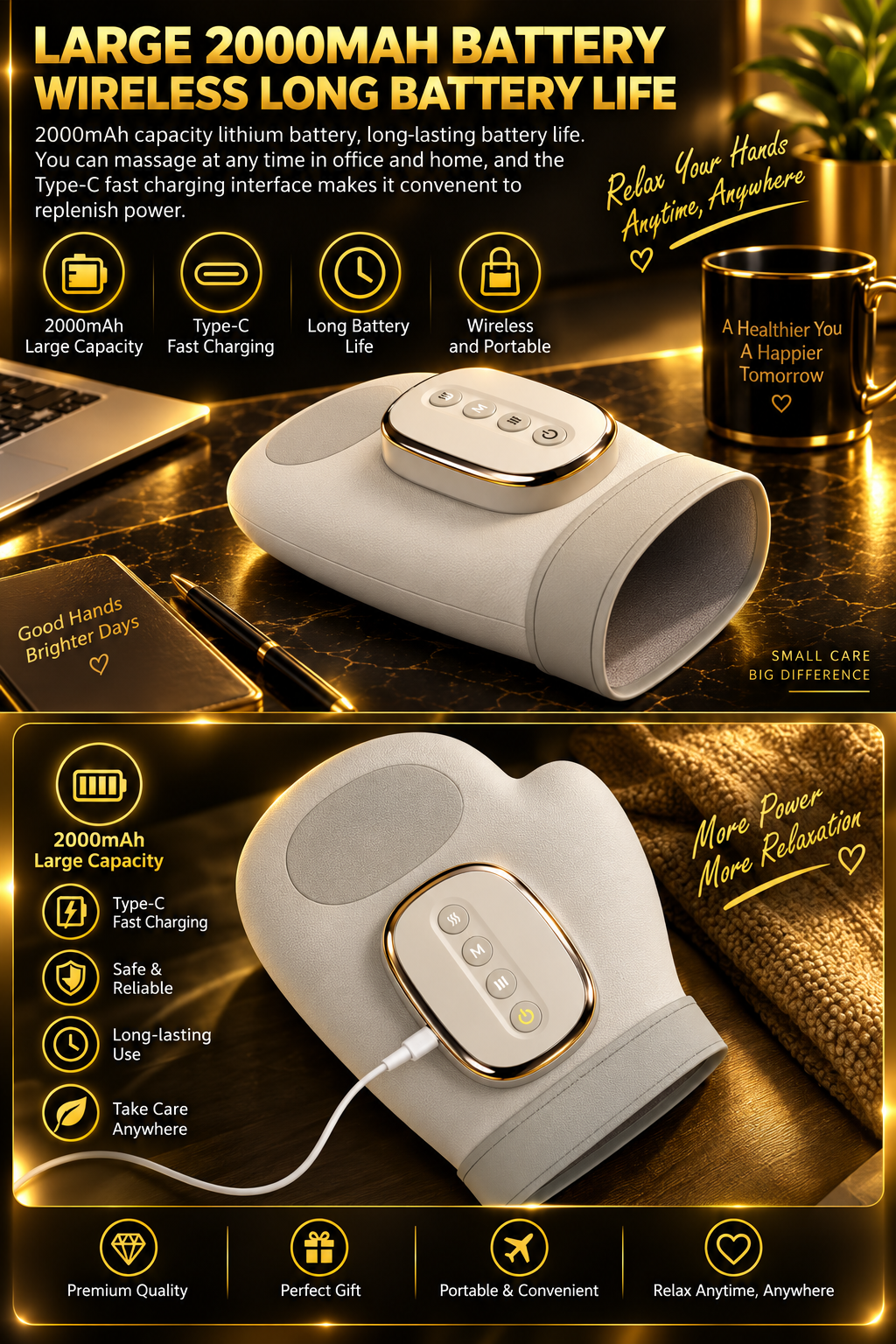 5-Level Air Compression Hand Massager
