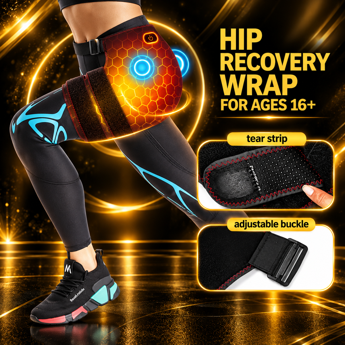 Cordless Heated Hip & Lower Back Recovery