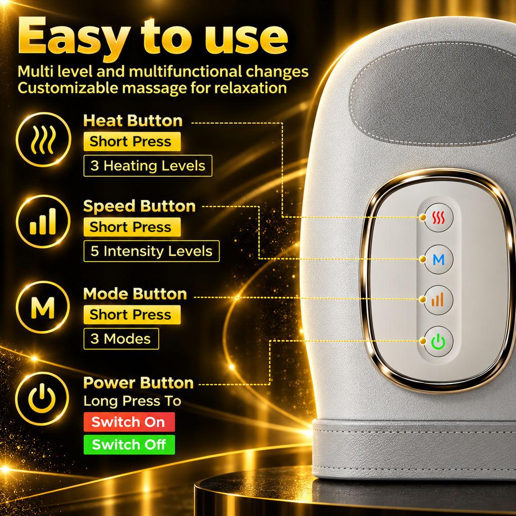 5-Level Air Compression Hand Massager