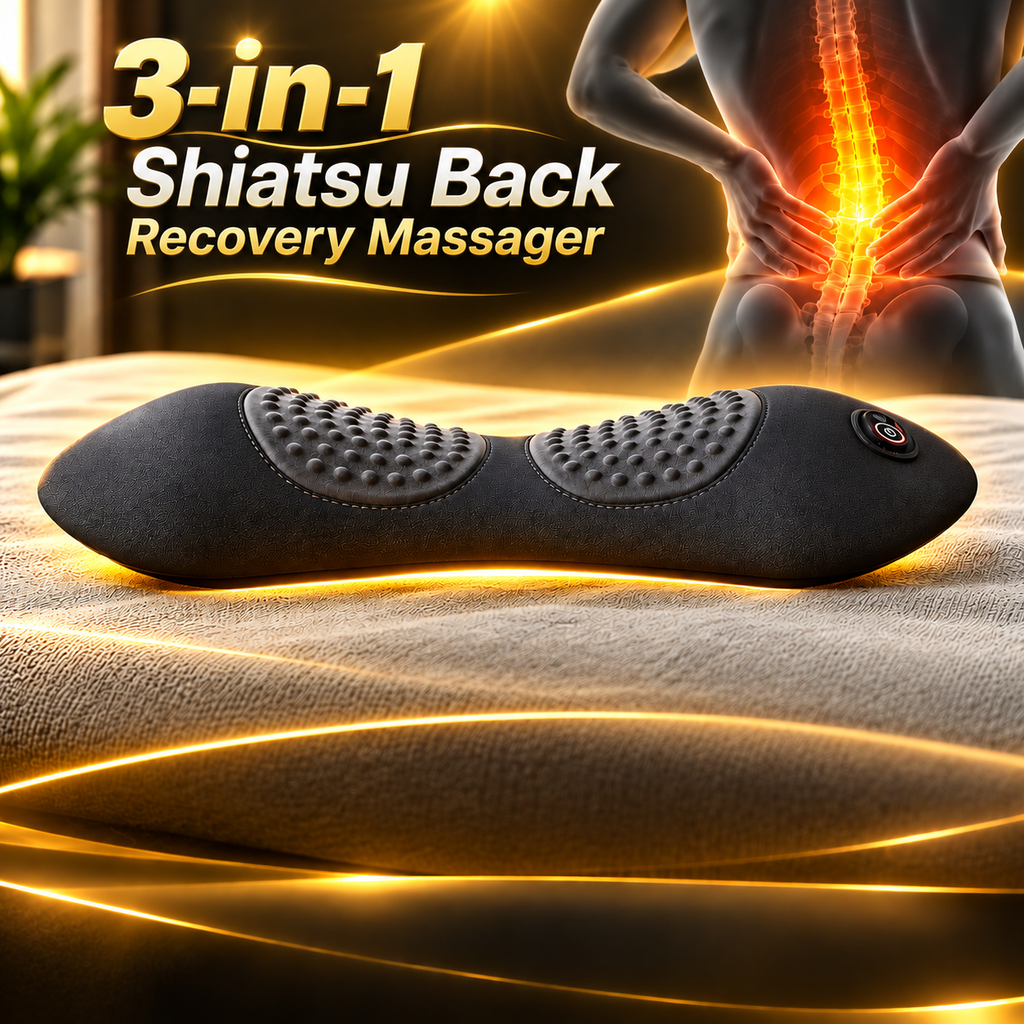 3-in 1 Shiatsu Back Recovery Massager