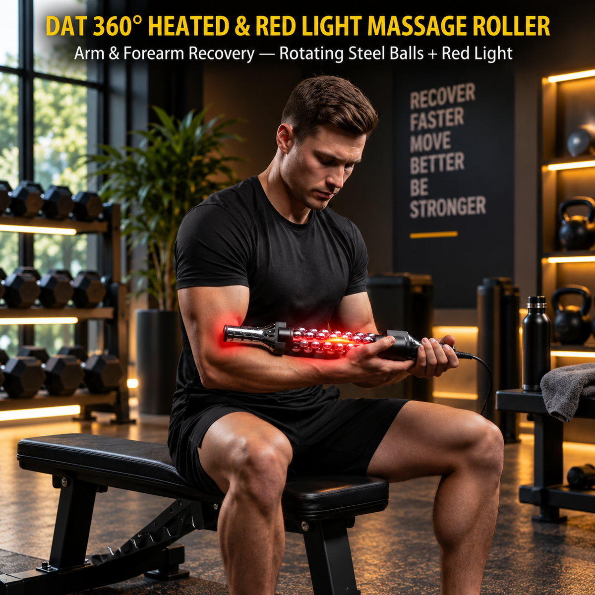 360 Heated & Red Light  Massage Roller