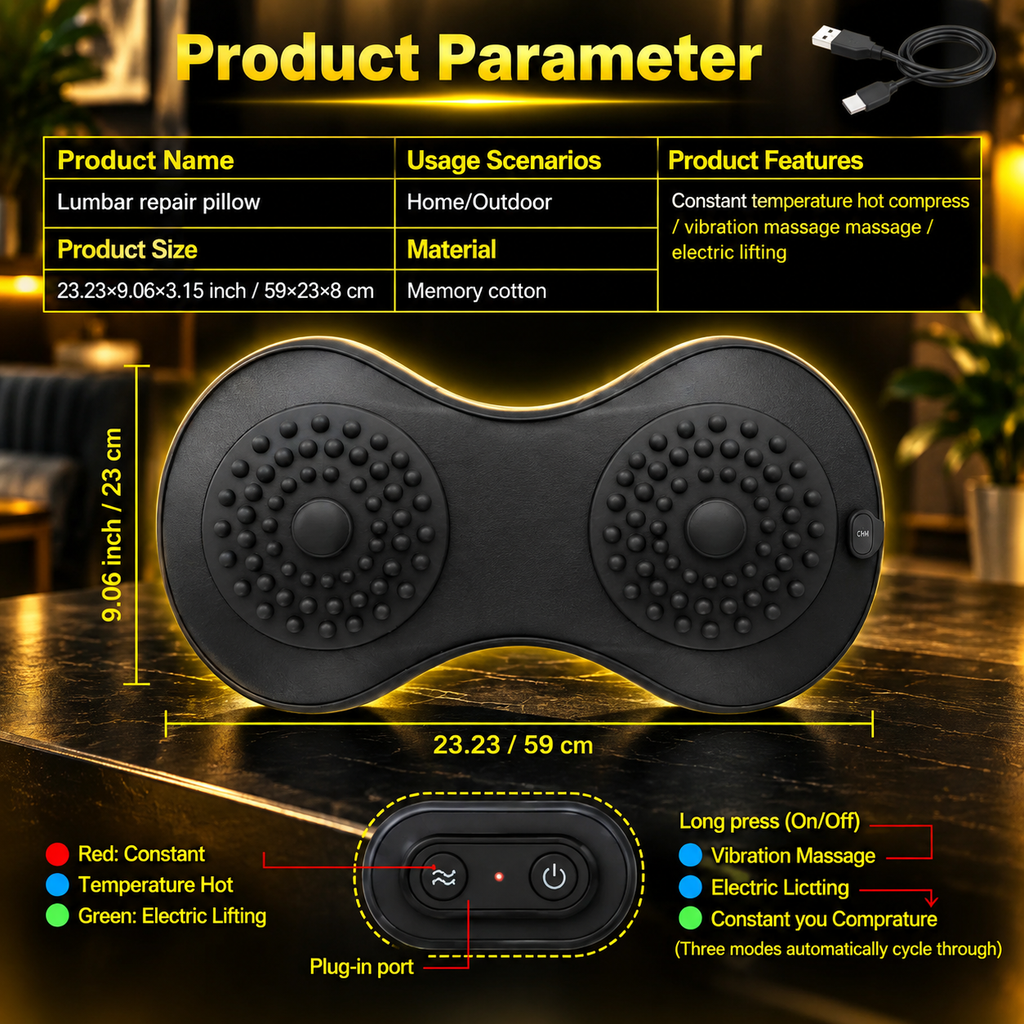 3-in 1 Shiatsu Back Recovery Massager
