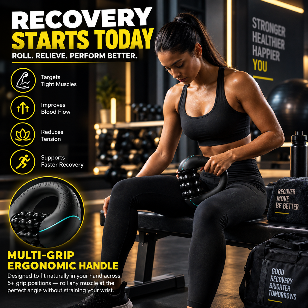 3 - Speed Deep tissue Massage Roller