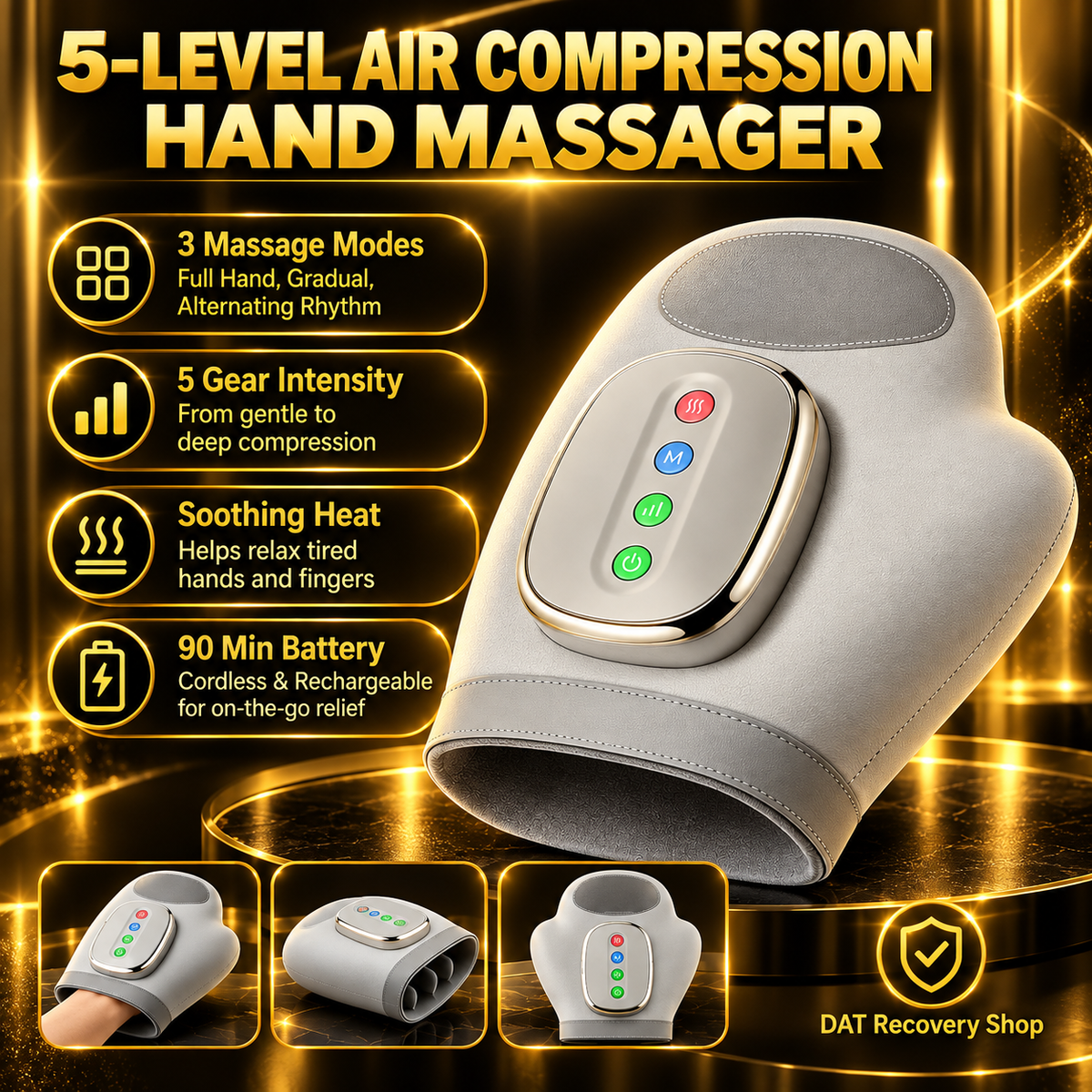 5-Level Air Compression Hand Massager