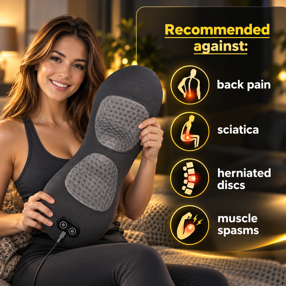 3-in 1 Shiatsu Back Recovery Massager