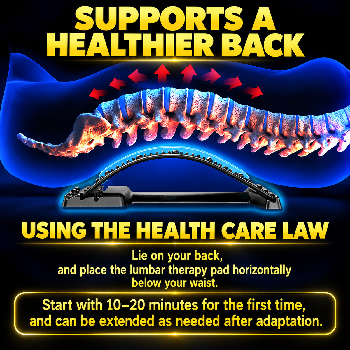 Adjustable Lumbar Back Stretcher