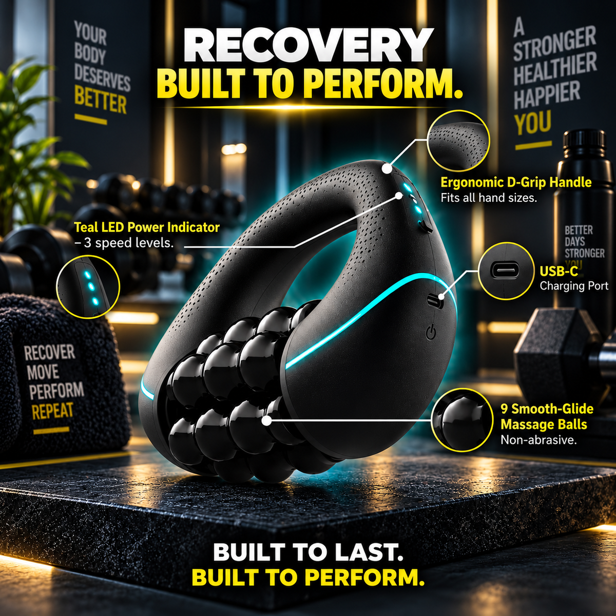 3 - Speed Deep tissue Massage Roller