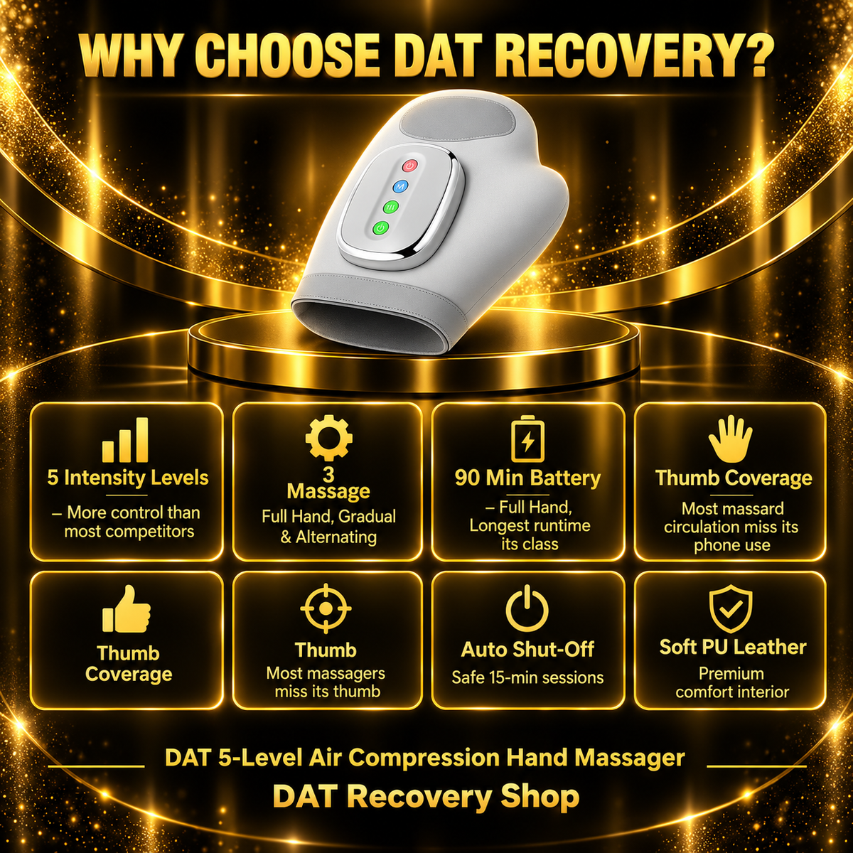 5-Level Air Compression Hand Massager