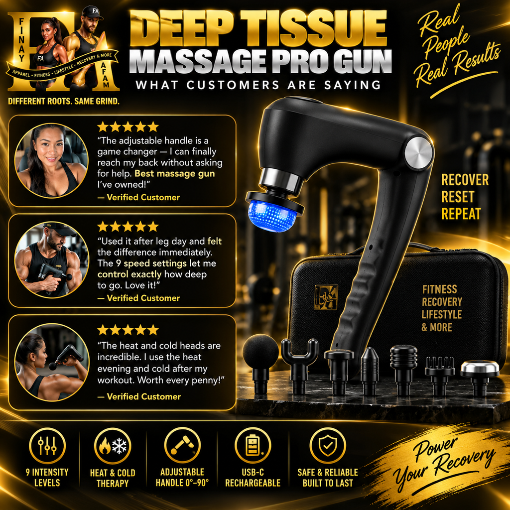 Deep Tissue Massage Pro-Gun with Adjustable handle