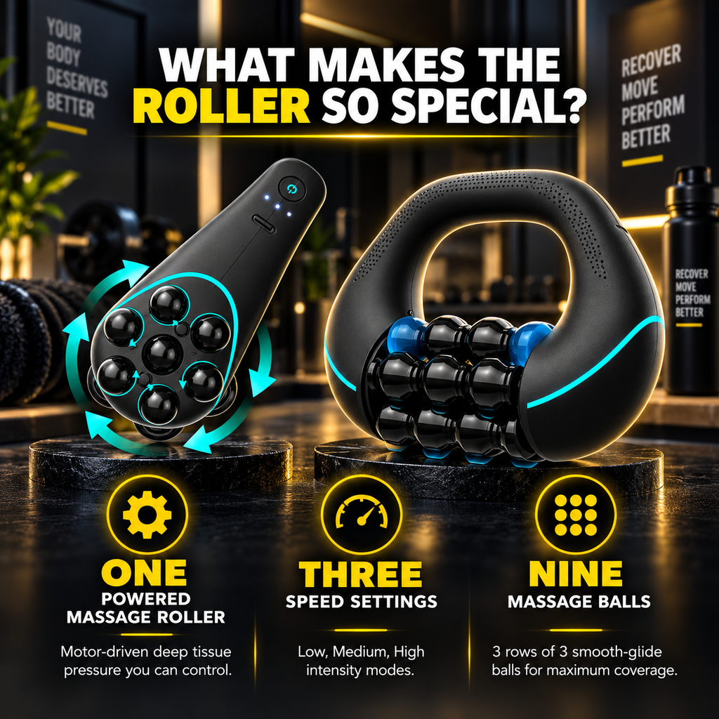 3 - Speed Deep tissue Massage Roller