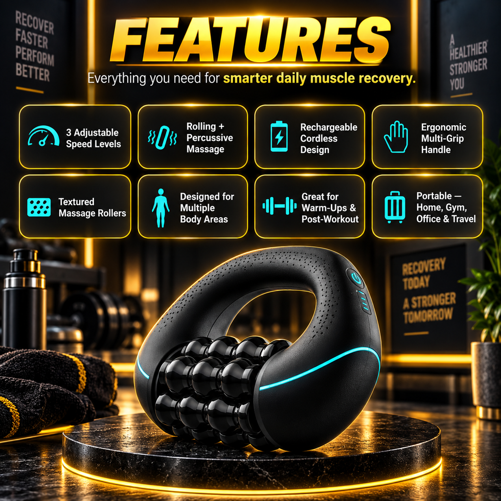 3 - Speed Deep tissue Massage Roller