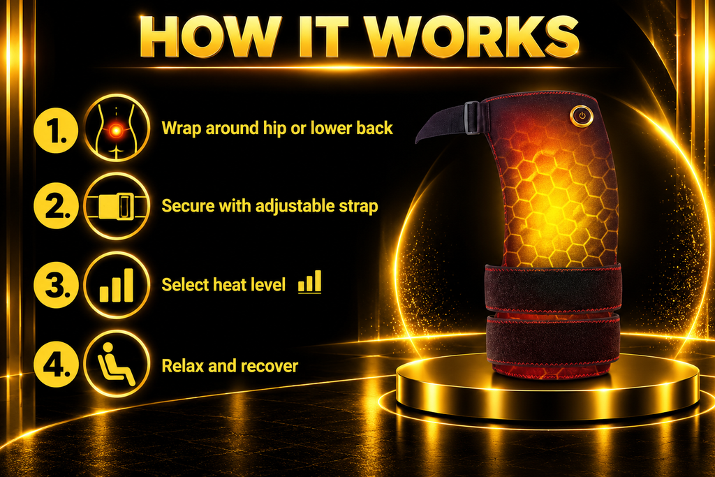 Cordless Heated Hip & Lower Back Recovery
