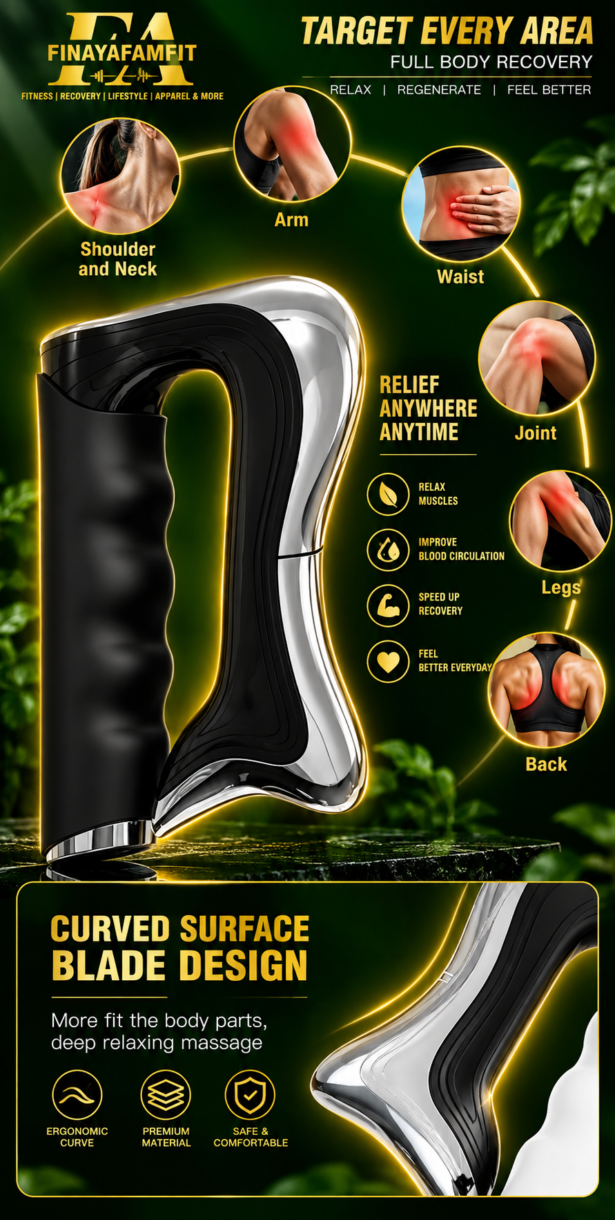 Electric Thermal Muscle Recovery Scraper