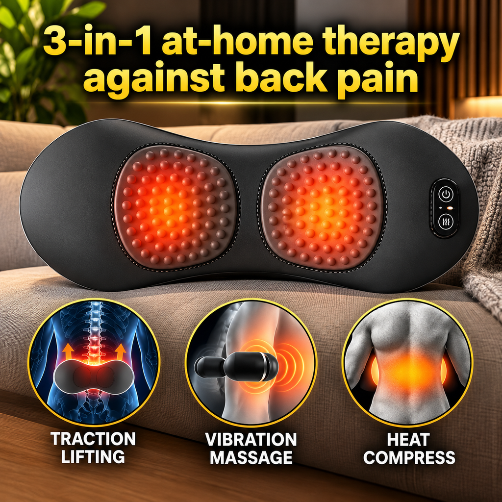 3-in 1 Shiatsu Back Recovery Massager